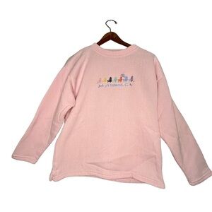𝅺VINTAGE ESY Sportswear Baby Pink Crewneck Jekyll Island, GA